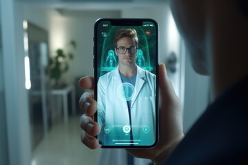 AI interface, voice messaging, video call, communication, technology